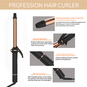 Nouvelle technologie, fer à friser à double PTC à chauffe rapide, fer à friser en tourmaline LCD <span class=keywords><strong>25</strong></span> <span class=keywords><strong>mm</strong></span> avec clip, fer à friser électrique pour salon de coiffure - Product Image 6