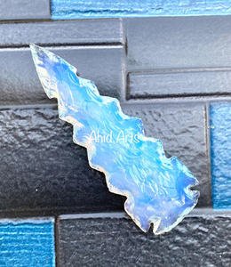 Puntas de Flecha de Opalita Talladas a Mano de 3-6.5 Pulgadas, Puntas de Lanza de Cristal Iridiscente, Decoración Curativa, Exhibición Coleccionable - Product Image 4