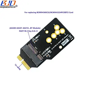 12 + 6pin Naar M.2 Ngff Sleutel E A + E Draadloze Adapter Kaart Voor Ax 200 Ax210 Ax 210 Module Ter Vervanging Van Bcm94360cs2/Bcm943224pciebt2 Kaart