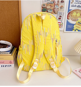 Style coréen mignon doux femme Junior lycée étudiant ordinateur <span class=keywords><strong>voyage</strong></span> sac à dos lycéen coloré cartable - Product Image 3