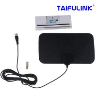 OEM Piatto Indoor HD Amplificatore di Segnale Digitale HDTV 50 Miglia di Gamma di Antenna TV Digitale