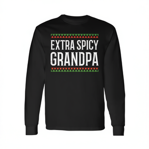 <b>Extra</b> Spicy Grandpa <b>Long</b> Sleeve <b>T</b>-<b>Shirt</b> Cinco De Mayo 2020 - Product Image 2