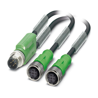 Fabricant Canal CIR CBL 12POS RCPT Cat8 Connecteur Rj45 Assemblages de câbles circulaires à 4 conducteurs Câbles de communication M12