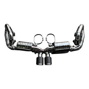 Système d'échappement Valvetronic Vortex en acier inoxydable poli 304 haute performance, soudé TIG, pour Porsche 911 991 GT3 4.0L - Product Image 1