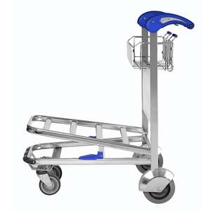 Carrito de Compras Ligero de Aleación de Aluminio para Aeropuerto, Carrito de Equipaje de 200 kg/250 kg para Pasajeros - Product Image 5