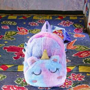 New Arrival Functional Stylish Vintage Fur Heavy Duty Laptop <b>Backpack</b> with Waterproof Laptop Pocket - Product Image 3