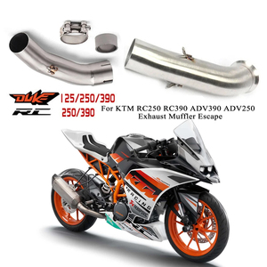 Section centrale de modification de moto de tuyau de Contact moyen applicable pour <span class=keywords><strong>KTM</strong></span> RC390 RC250 <span class=keywords><strong>DUKE</strong></span> <span class=keywords><strong>125</strong></span> 250 390 silencieux d'échappement - Product Image 4