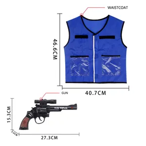 Custom Educational Realistic Toy Guns Plastic Role Playing Game Cosplay Police ClothingSet Pretend Play Toys