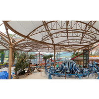 Toldo de Membrana de Gran Escala con Forma Personalizada para Hoteles, Escuelas, Parques y Resorts - Ecológico, Impermeable y con Protección UV