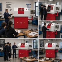 Tour de banc CNC miniature SIEG De6 Eco (KC6S) basé sur PC, 1000W, MT3, 4 outils, pour laboratoire, éducation et équipement de fablab