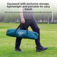 Carpa de Camping para Exteriores con Puertas y Ventanas Panorámicas, Sin Necesidad de Instalación, Resistente al Sol, Impermeable, de Tela Oxford, para Primavera/Verano/Otoño