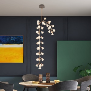 Lampe murale de <span class=keywords><strong>chevet</strong></span> en forme de bourgeon de fleur en cristal. Style d'ambiance romantique. Éclairage domestique français. - Product Image 5