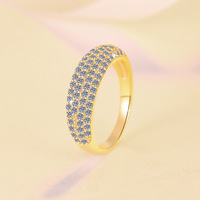 Bague en argent sterling S925 plaquée rhodium et or, bijoux de luxe hip-hop, entièrement sertie de moissanite VVS1, pour un usage quotidien femme/homme