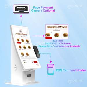 360spb sdp23a tự phục vụ Màn hình LCD cong kiosk với NFC máy in tất cả trong một bảng tương tác Countertop kiosk thiết bị đầu cuối - Product Image 4
