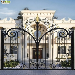 Floral <strong>Garden</strong> Wrought Iron <strong>Garden</strong> <strong>Arch</strong> <strong>with</strong> <strong>Gate</strong> - Product Image 3