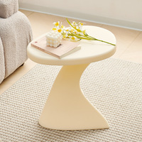 Table d'appoint moderne pour salon, petite table basse durable pour balcon, étagère de chevet