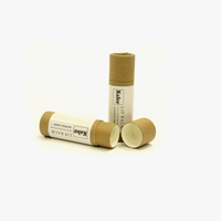 Tube en papier push-up biodégradable pour déodorant naturel, Tube en carton Kraft pour baume à lèvres et rouges à lèvres