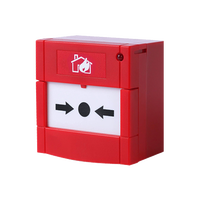 Réinitialisable Fire Call Point Alarm push panique bouton d'urgence briser le verre dans le système d'alarme domestique