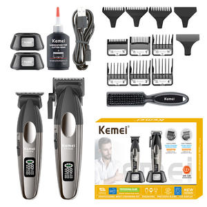 Tondeuse à cheveux électrique Kemei KM-8536, moteur sans balais, 9000 tr/min, écran LCD, kit de toilettage professionnel pour hommes - Product Image 1