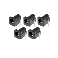 Connecteur de prise jack femelle 12V DC à montage sur circuit imprimé, port d'alimentation rond pour panneau, pour électronique DIY, bandes LED et caméras de vidéosurveillance