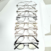 Déstockage d'usine, montures de lunettes rondes en métal mixte, montures de lunettes optiques à monture complète, montures de lunettes de mode de haute qualité unisexes