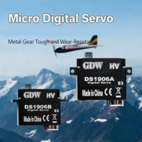 Servo numérique haute vitesse GDW DS1906B 4,2 kg 9g pour planeur RC à voilure fixe avec moteurs à engrenages métalliques à couple de 9g