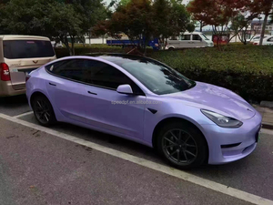 Vinilo Adhesivo para Automóviles, Color Plateado Morado Brillante, Efecto Cambio de Color Rosa - Product Image 2