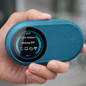 Router WiFi Portátil DNXT 4G LTE, WiFi6 de Doble Banda, 300 Mbps, 3000 mAh, Pantalla LCD, para Automóviles y Uso en Exteriores - Product Image 1