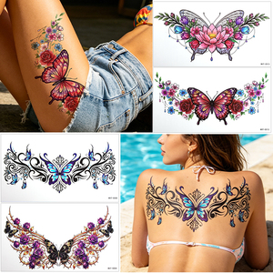 Tatuajes Temporales Impermeables de Larga Duración con Diseño de Universo, Cielo Estrellado, Impresión a 4 Colores, Acuarela, <span class=keywords><strong>Galaxia</strong></span>, Ballena, Bikini, Fiesta - Product Image 2
