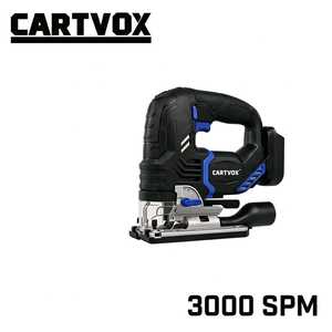 <span class=keywords><strong>Scie</strong></span> <span class=keywords><strong>sauteuse</strong></span> sans fil CARTVOX 20V sans balais, 3000 SPM, capacité de coupe du bois de 80 mm, <span class=keywords><strong>action</strong></span> orbitale à 4 étapes, outils électriques - Product Image 1