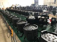 Projecteurs LED LiRo Par Cans pour scène, éclairage RGBWA UV 6 en 1, DMX, 18x18w LED Par Light