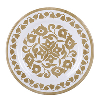 Jewelrypalace — service de vaisselle complet, ensemble complet avec bol d'assiette, vaisselle en mélamine dorée