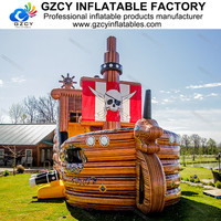Équipement de parc d'attractions en PVC pour château gonflable pirate avec obstacles, usage commercial