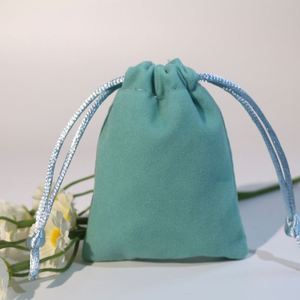 Custom Logo Velvet Portable <b>Jewelry</b> Pouch Wholesale Thickened Plush Drawstring Bag Personalized <b>Packaging</b> Pouch for Jewellery - Product Image 3