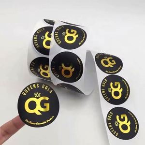 Custom Self-Adhesive Vinyl <b>Stickers</b> <b>Logo</b> <b>Sticker</b> Waterproof <b>Sticker</b> Printing Roll Labels - Product Image 2
