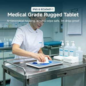 Tablette médicale 10,1 pouces <span class=keywords><strong>Windows</strong></span> 11, tablette PC robuste IP65, lecteur de codes-barres 2D, 4G GPS, processeur ARM Octa Core pour hôpital, soins de santé, OEM - Product Image 2