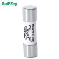 Saiffey SFPV-1038 10*38mm 1000V CC 32A Fusible solaire PV avec indicateur de basse tension en céramique, haute capacité de coupure HRC, cylindrique CE