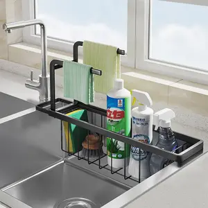 JOYBOS scolapiatti portaoggetti Organizer Rack cucina sapone spugna portaspazzole scaffale lavello cestello portaoggetti accessori per la casa