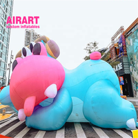 Grande taille de festival de musique, défilé mascotte animal imprimé slogan gonflable escargot ballon décor de fond