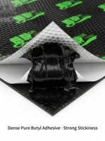 Tapis insonorisant pour voiture en caoutchouc butyle LANGJING, feuille d'amortissement des vibrations en aluminium pour l'isolation acoustique des véhicules