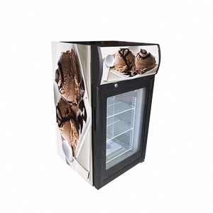 Congélateur vertical pour gelato de petite taille pour fabricants -22 ℃ ~-18 ℃   Congélateurs de présentation de crème glacée de 50 L (1,77 pi3), mini-réfrigérateur de bar - Product Image 6