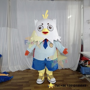 Funtoys Aanpassen <span class=keywords><strong>Chick</strong></span> <span class=keywords><strong>White</strong></span> Haan Mascotte Kostuum Fancedress Chicken Disfraz De Halloween Kostuum Voor Volwassen Cosplay Carnaval - Product Image 1