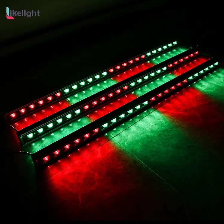 Ad alta potenza DC24V RGB LED wall washer IP65 impermeabile di alta qualità alloggiamento in alluminio LED stroboscopico parete luce di lavaggio