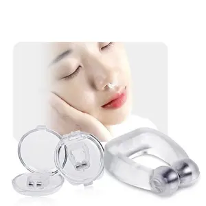 Klip hidung silikon Anti dengkur Mini klip hidung silikon magnetik dewasa klip hidung antidengkur