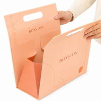 Boîte à bijoux, parfums et produits de beauté haut de gamme en papier texturé écologique, laminé mat, réutilisable, avec fermeture magnétique.