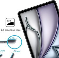 2Pcs Protecteur d'écran en verre trempé pour Ipad Pro Air 11 13 Inch 2024 Air 6 A2899 A2903 A2837 2PCK Full Coverage Tablet Glass