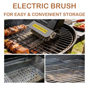 Cepillo de Limpieza Eléctrico para Parrilla, <span class=keywords><strong>Inalámbrico</strong></span>, Recargable por USB, Cepillo Eléctrico de Mano para Exteriores - Product Image 5
