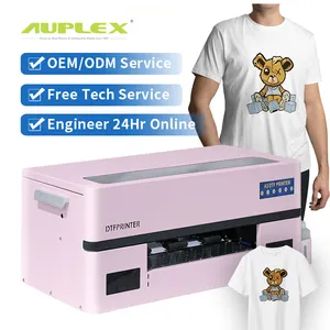 Con impresora de transferencia de calor de tinta A3 DTF y película para camiseta textil para enrollar impresora de impresión DTF para impresión digital textil