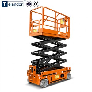 Plateforme élévatrice à ciseaux alimentée par batterie 8m 320kg pour la peinture des murs extérieurs Livraison rapide - Product Image 1