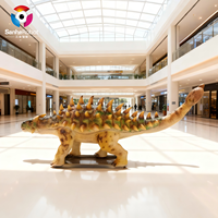 Modèles de dinosaures Ankylosaurus animatroniques personnalisés - Armure à pointes et mouvements pour parcs à thème/musées